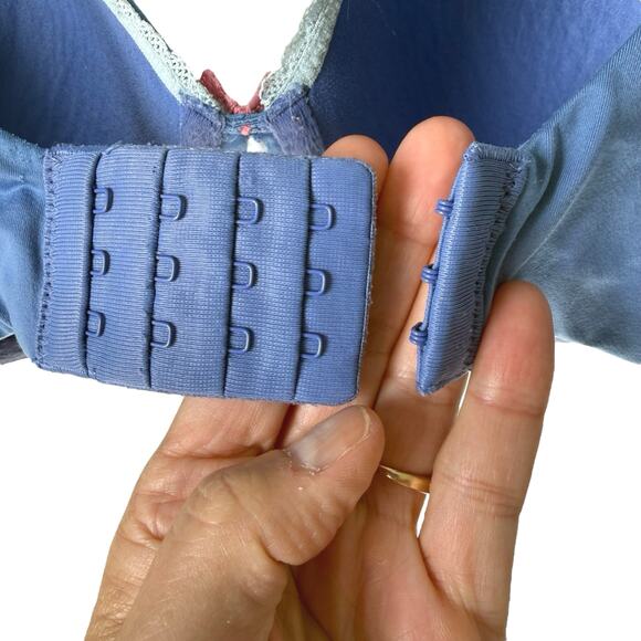 Victoria's Secret Blue Bra 34 DDD/F Lightly Lined Full Coverage Body By Victoria - Picture 4 of 11